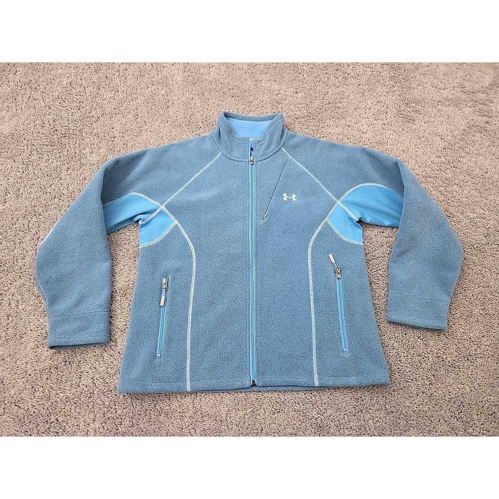 Under Armour Jacket Womens‎ Large Full Zip Fleece Outdoor Athletic Warm Pullover